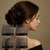 French Slide Hair Comb Black Decorative Bun Hold Clips New French Side Comb  for Girls & Women