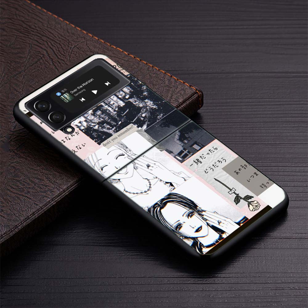 Nana Anime Na Na Girl Zflip4 Zflip5 Phone Case For Samsung Z Flip3 Flip4 Flip5 5G zFlip 4 5 Cover Cellphone Shell Caso Fundas