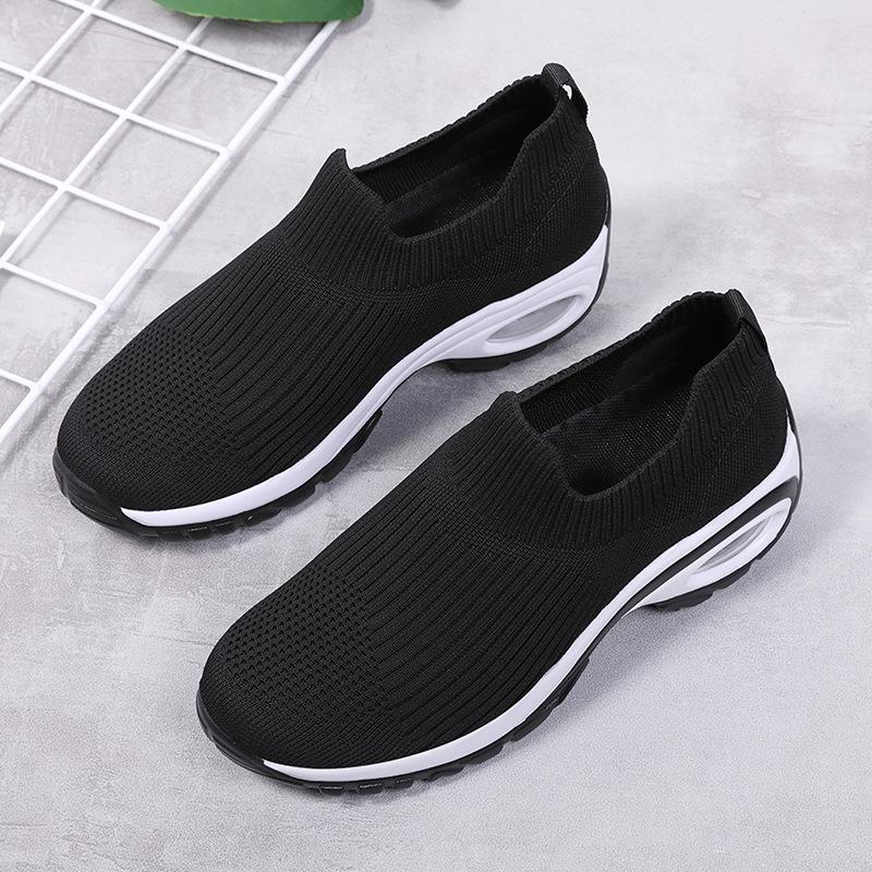 

Casual shoes 2021 new platform running shoes women s shoes comfortable flying woven breathable lazy shoes 35
