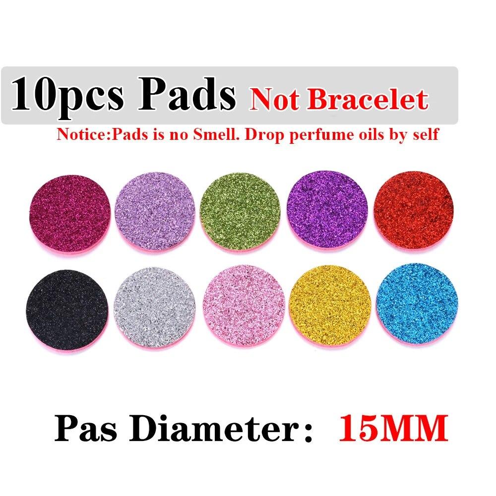 Neue Aromatherapie ätherisches Öl Diffusor Armband Edelstahl Zinklegierung Medaillon Armbänder Aroma Diffusor Parfüm Armband