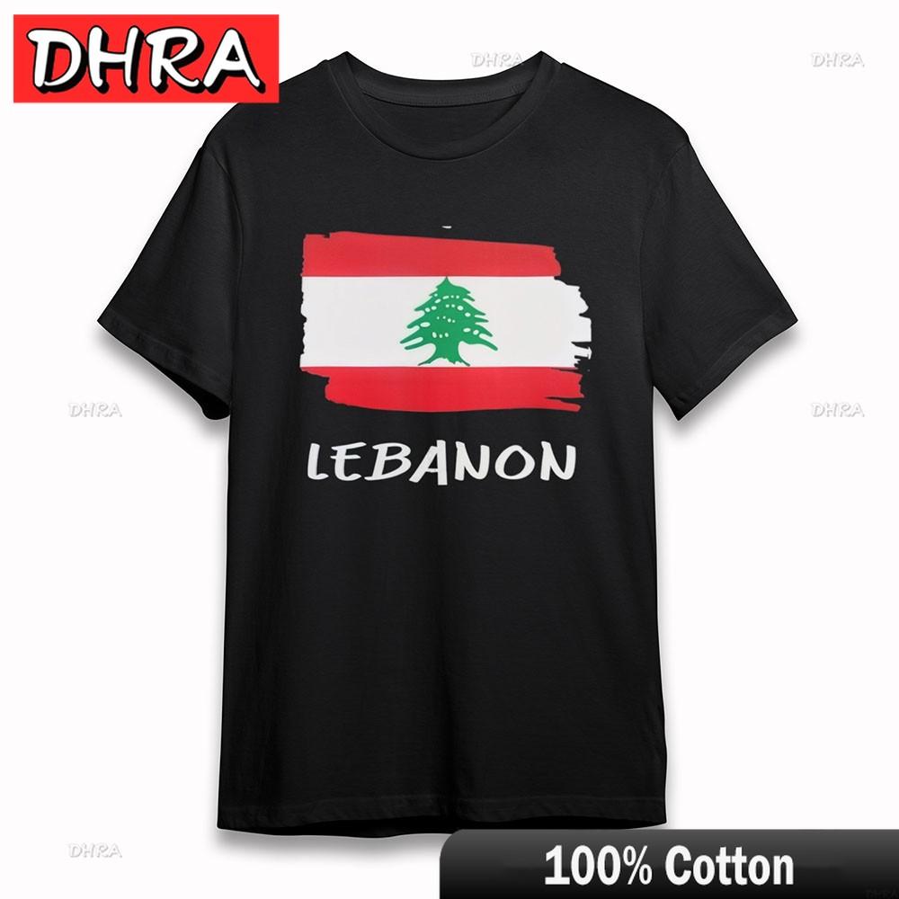 Womens Comfy TShirt Lebanon Cedar Flag Art Tee Short Oversize Cotton Black Tee Tees for Couples TShirt Boys Netherlands 4XL