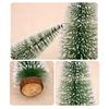10Pcs Christmas Pine Tree Decor Set Xmas Small Ornament Tabletop Artificial Tree
