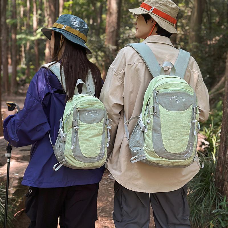Contrast Color Stitching Backpack Unisex Lightweight Travel Backpack Student Schoolbag