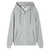 Unisex 100% Cotton Zipper Hoodie Cardigan with Hood, Autumn/Winter Casual Sport Jacket