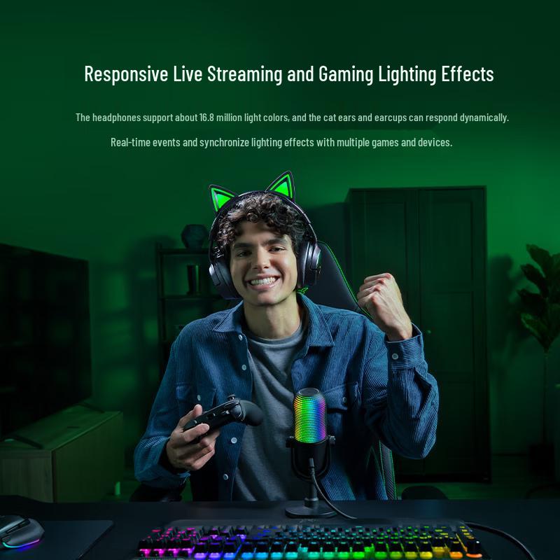 Razer Kraken Kitty V3 Pro Delta Tri-mode Gaming Headset