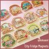 China Stadt Treibsand Kühlschrankmagnet Souvenir: Peking, Chongqing, Guangzhou, Xi'an, Wuhan, Xiamen.