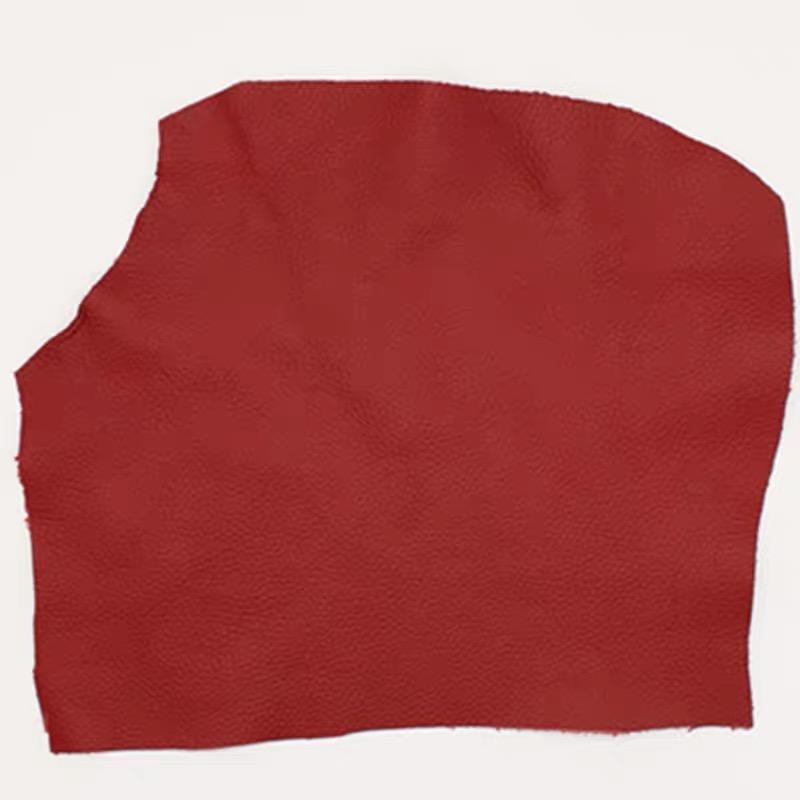 Thick Cowhide Leather Material, Genuine Leather Top Layer, 1.8mm Burgundy Cushion, Deep Red Sofa Seat Leather Fabric