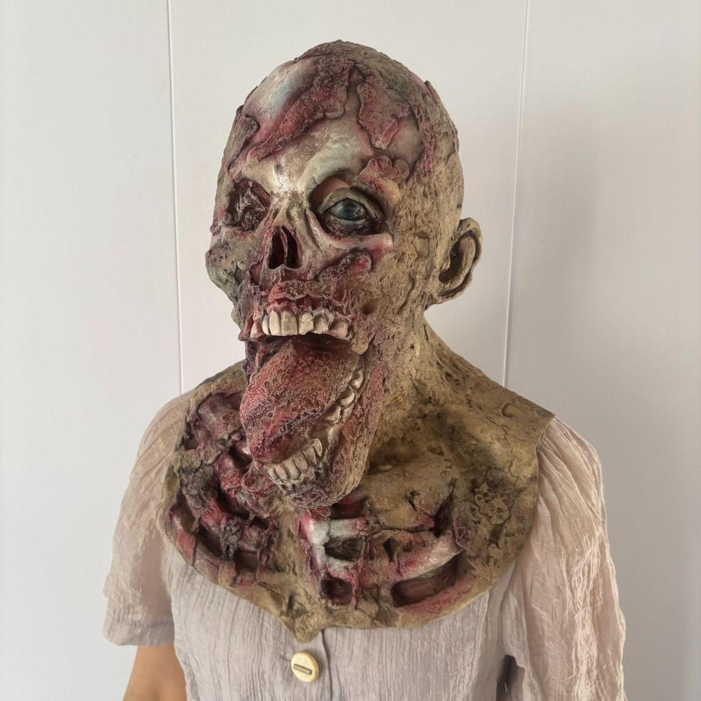 Haunted House Secret Room Escape Horror Scary Sticking Tongue Zombie Mask