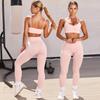 Seamless Quick-Dry Fitness Camisole & Leggings Two-Piece Yoga Set