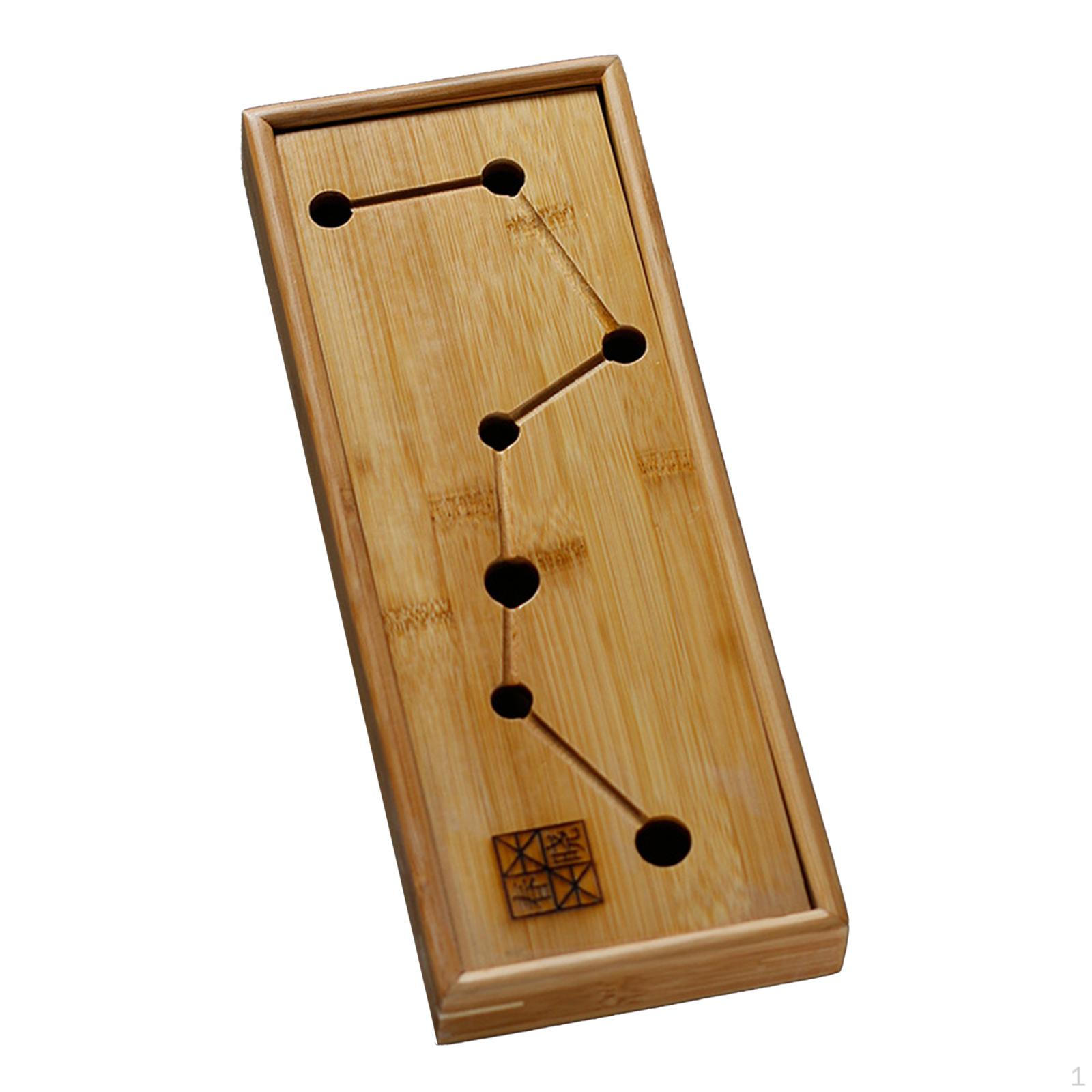 

Бамбуковый китайский чайный поднос Gongfu, подарок для влюбленных, традиционный простой 29.5x12x3.5 cm