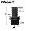 8/16/20/25/32mm Garden PE Tube Connector 1/2 3/4 1" Thread Hose Elbow Barb Coupler Fitting Farm Irrigation PE Pipe Joint