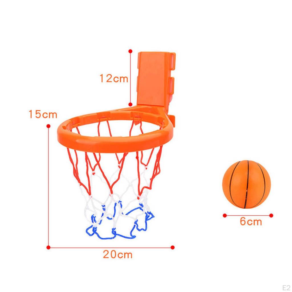 Bath Basketball Hoop Portable with 3Pcs Soft Balls for Boys Girls Children Baby