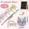 1/4 Roll Mixed Color Bows Bulletin Board Trim 32.8ft Decorative Cartoon Bows Bulletin Board Border for Chalkboard Wall Classroom