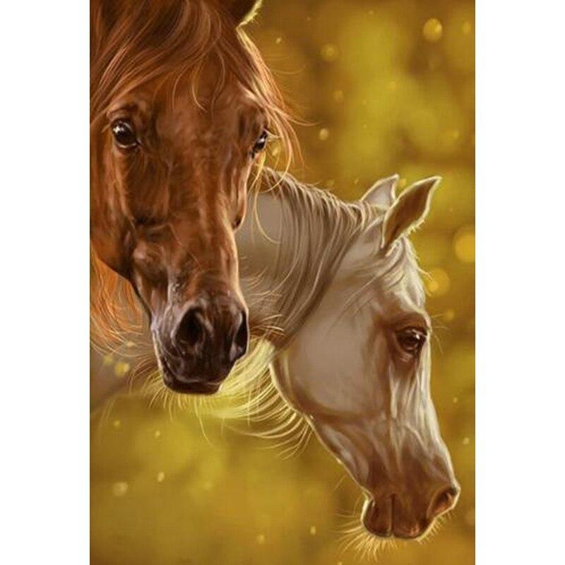 DIY 5D Diamond Painting Steed Horse Diamond Embroidery Animal Cross Stitch Full Round Drill Mosaic Rhinestone Manual Home Decor