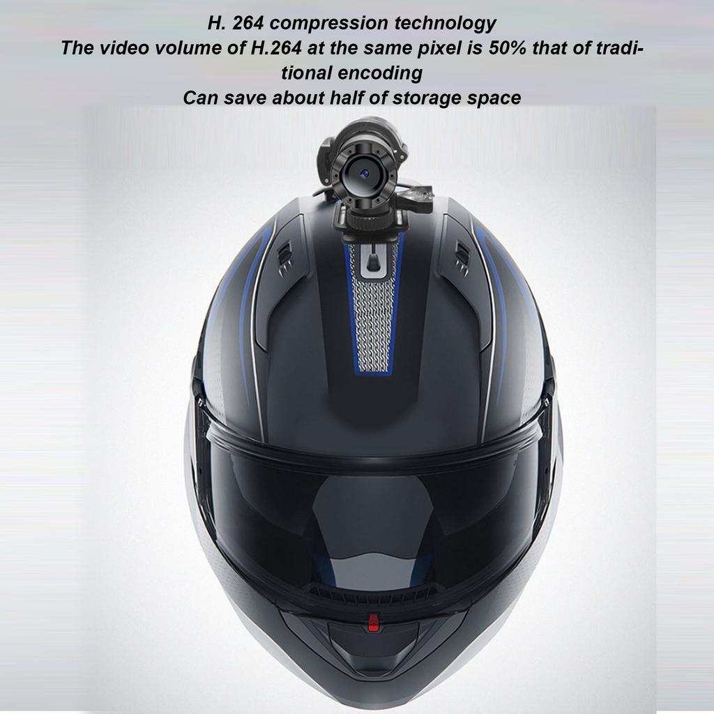 HD 1080P Bike Motorcycle Helmet Camera WiFi Flashlight Camera Anti Shake Waterproof Sports DV H68A