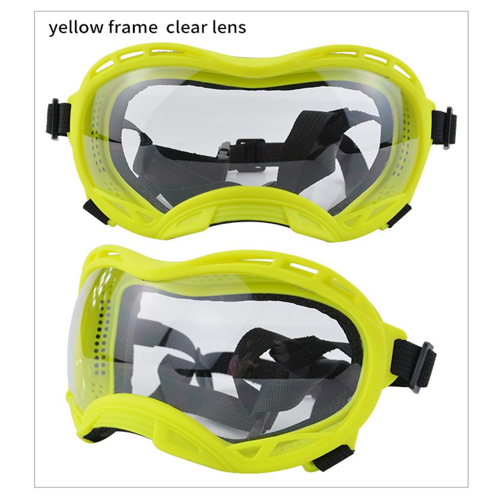 Windproof Soft Pet Dogs Glasses for Snow Sports Dogs Snow Eyes Protections Anti-UV Eye Wear Goggles for Hot Summer