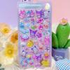 Creative 3D Embossed Cartoon Stickers: Waterproof, Cute, Decorative for Kids & Girls