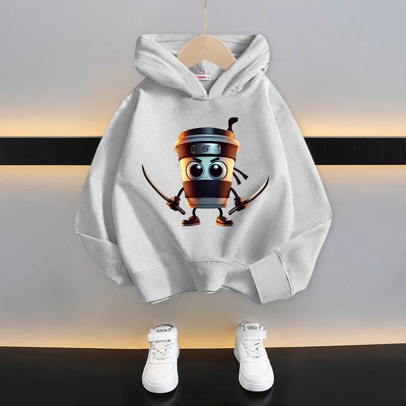 Italiensk hjärnförruttnelse Barn Huvtröja Rolig Tecknad Grafik Tunn Sweatshirt Tung Tungtung Sahur Vardagskläder Långärmad Topp Pojkkläder
