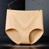 Women High Waist Cotton Underwear Tummy Control Solid Color Stretch Breathable Ladies Full Coverage Brief Panties Underpants