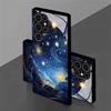 Gold-Infused Night Pattern 2D Phone Case for Samsung S26 S25 S24 S23 S22 S21 S20 A56 A36 A16 - Glass Protective Cover