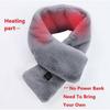 Electric Heated Scarf USB Electric Heating Shawl Neckerchief 3 Temperature Levels Hot Compress Pad Foldable Warm Neck Wraps for Winter Outdoor