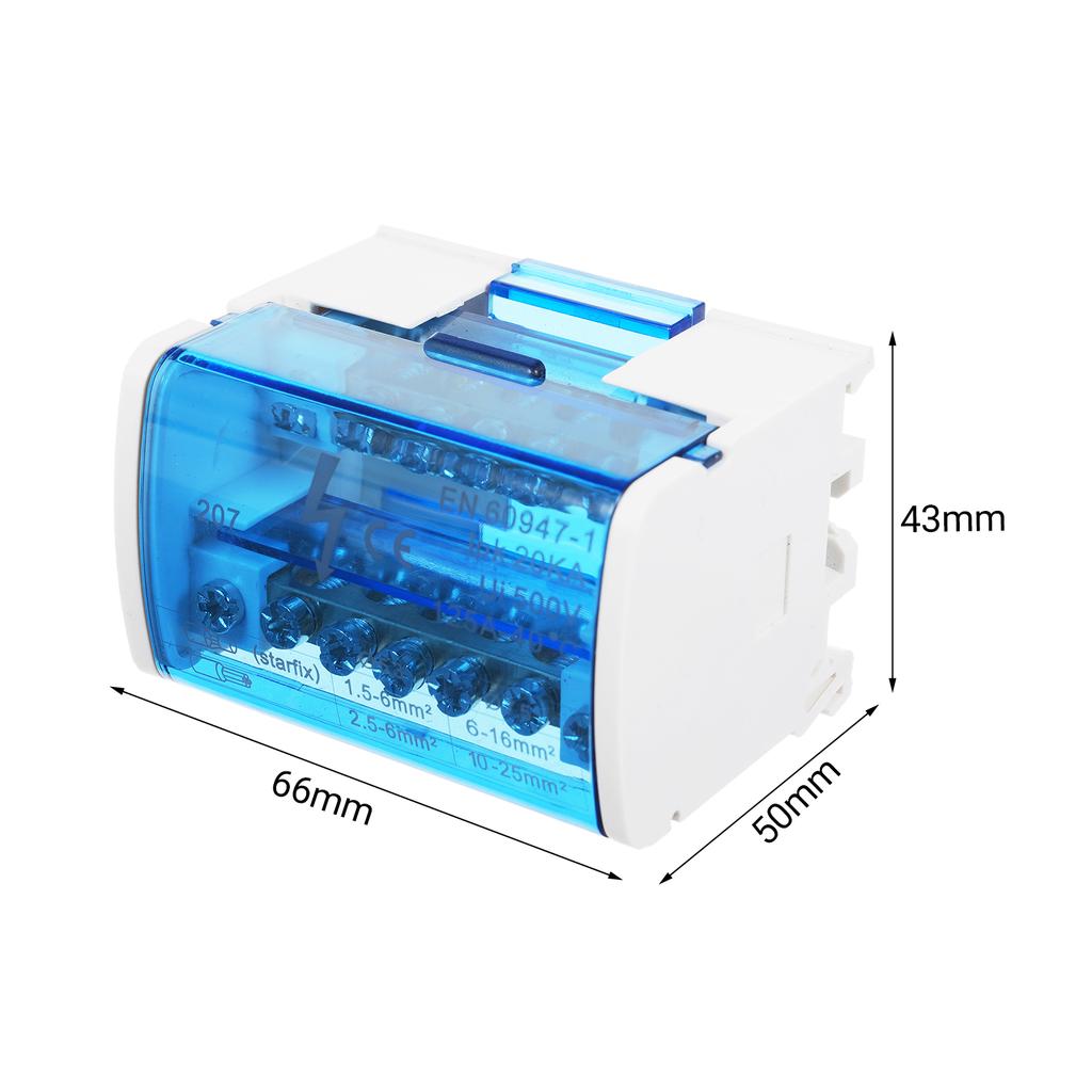 Terminal Block Junction Box 2 Level Single Phase Junction Case 207 Terminal Distribution Box Din Rail Terminal Case