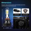 2PCS 20000LM High Power 9005 LED Headlights Car Lights 6000K Super White Plug And Play 12V 24V For Ford Edge 2007 2008 2009 2010