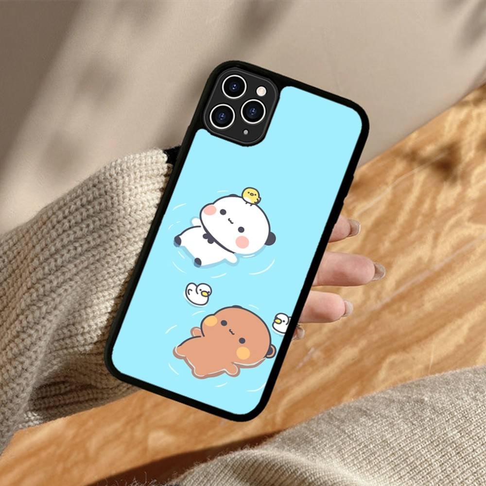 Cute Bubu Dudu Cartoon Phone Case For Iphone 11 12 13 14 15 Pro Max 17 16 Plus Hard PC+TPU Back Cover