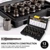 14 piece bolt and nut extractor kit bolt lug nut extractor sleeve tool kit with hexagonal adapter
