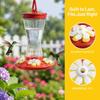 30sets Yellow + White Hummingbird Feeder Replacement Flowers Feeding Ports Flowers  Garden Use