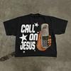 Men's Cotton T-and Kids Tshirt, Short Sleeve, Phone & Star Print, Loose Fit