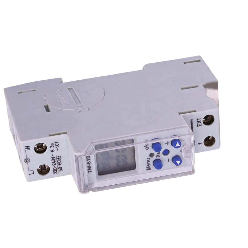 2026 Dual Channel DIN Rail Time Control Switch LCD Digital Display 16A Wide Voltage For Industrial= Lighting For Home=Automation