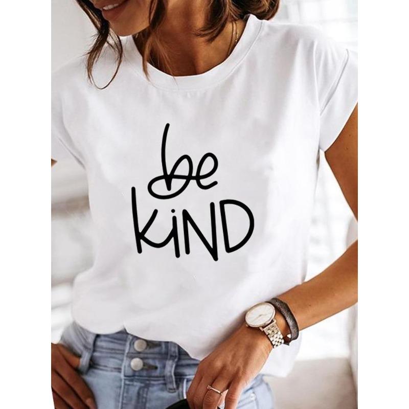 (European Size) 90s Women Short Sleeve Leopard Letter Trend Cute Fashion Print Lady Tee Top Clothing Casual  Tshirt Female Graphic T-shirts