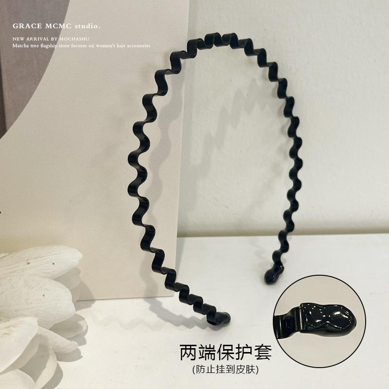 Matte Finish Toothed Headband for Women - Non-Slip Hair Band for Face Wash, Skincare & Crushed Hair Styling, Summer Essential