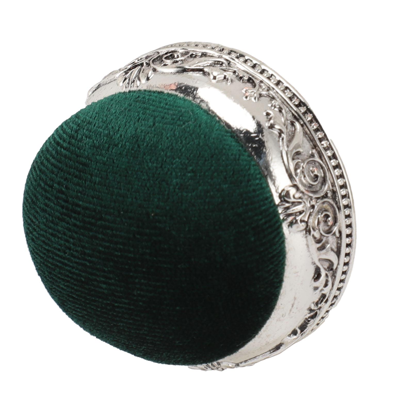 Винтажная подушечка для булавок, мягкая, эластичная, металлическая основа, форма полусферы, ретро подушечка для иголок для шитья