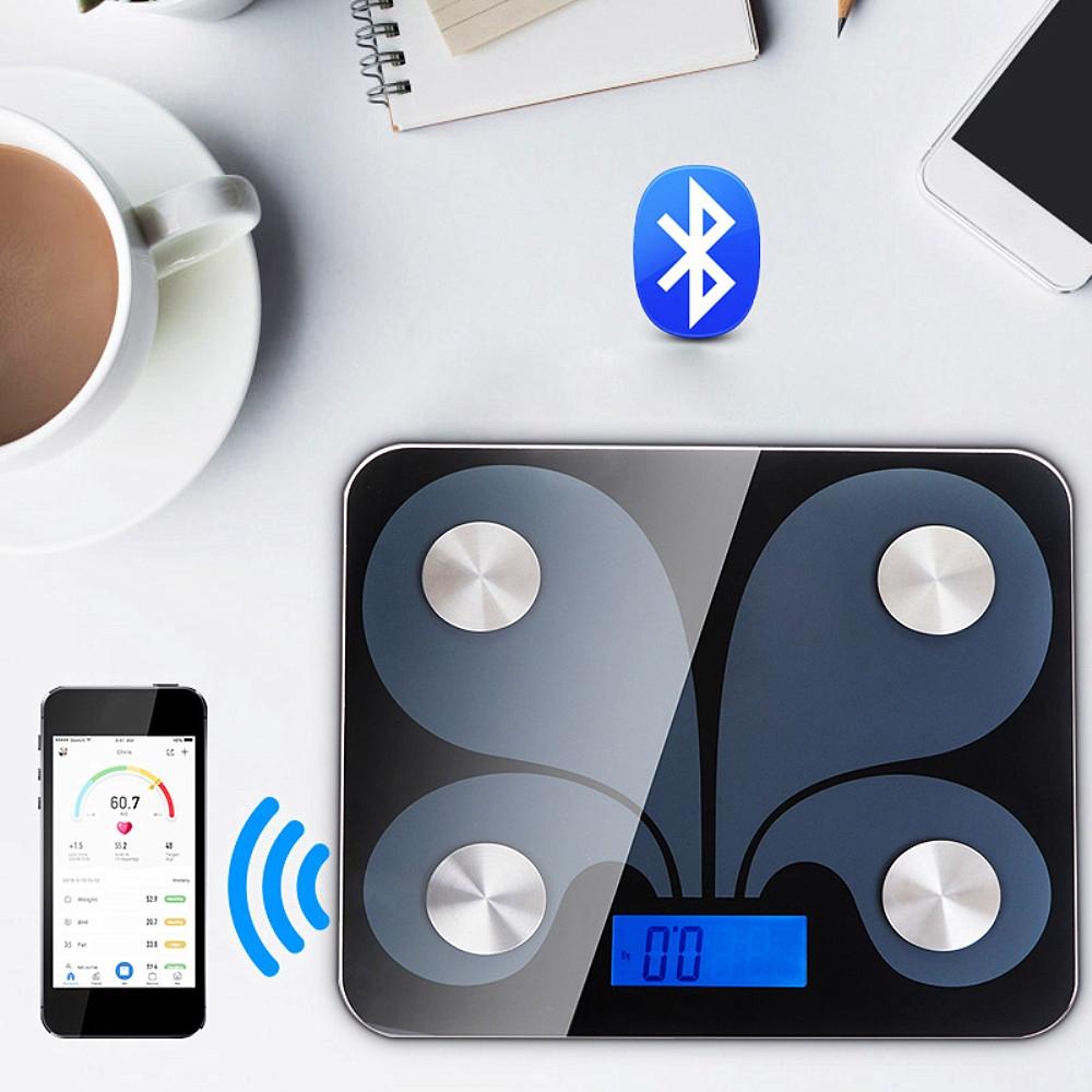 

Светодиодные беспроводные весы Цифровые весы для измерения жировой массы тела Анализатор состава тела Приложение поддерживает для Android для IOS