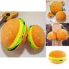 Oreiller Burger en Peluche Coussin Doux en Coton pour Décoration de Salle de Jeux pour Enfants