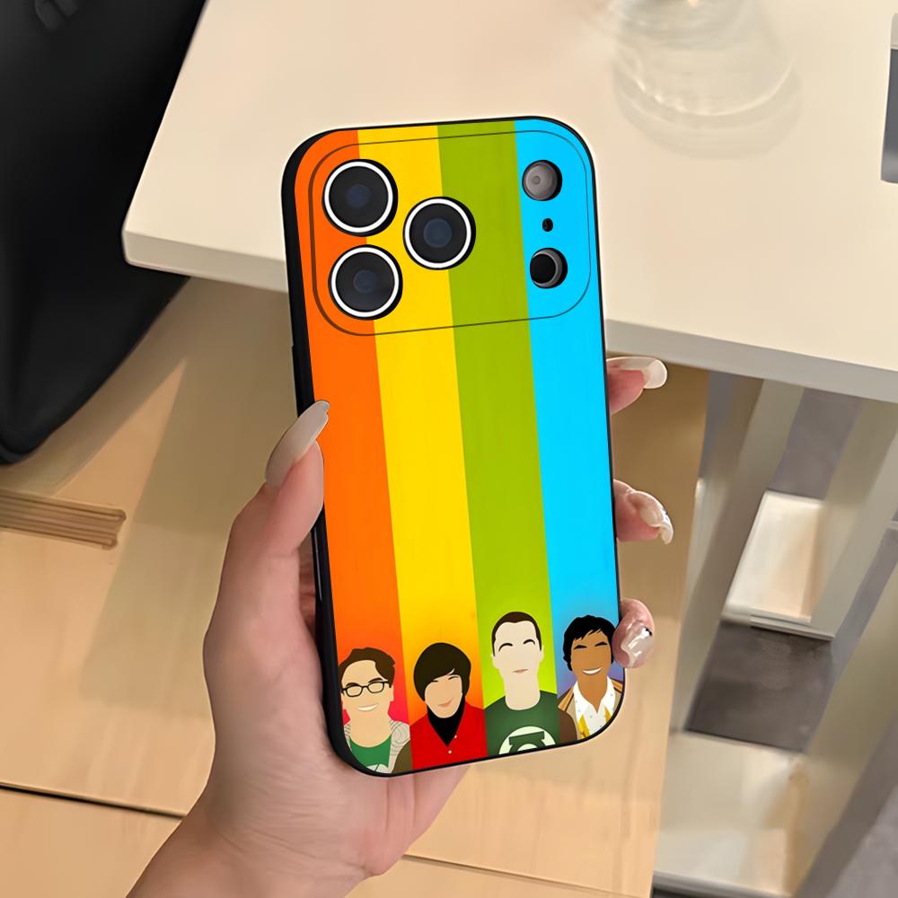 America TV The Big B-Bang Theory Phone Case For IPhone 17 Air 16 E Pro Max 15 14 13 Mini 12 Pro 11 Max Plus Black Soft Shell