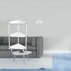 Modern Elephant Corner Table with 3 Tier Shelves Unique Animal Decor Stand for Room Office Bedroom