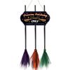 Hanging Broomstick Holiday Ornaments Halloween Broom Parking Sign with 3 Witch Brooms, Hocus Pocus Themed Wooden Sign, Yard And Porch