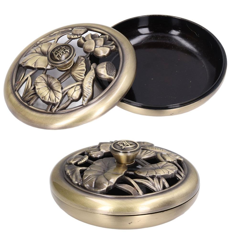 Bronze Retro Coil Incense Censer Desktop vintage handicraft ornament display