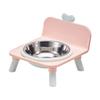 Cat Bowl Pet Stool Stainless Steel Dining Table Anti-slip and Anti-tip Dog Bowl Large Capacity Pet Bowl