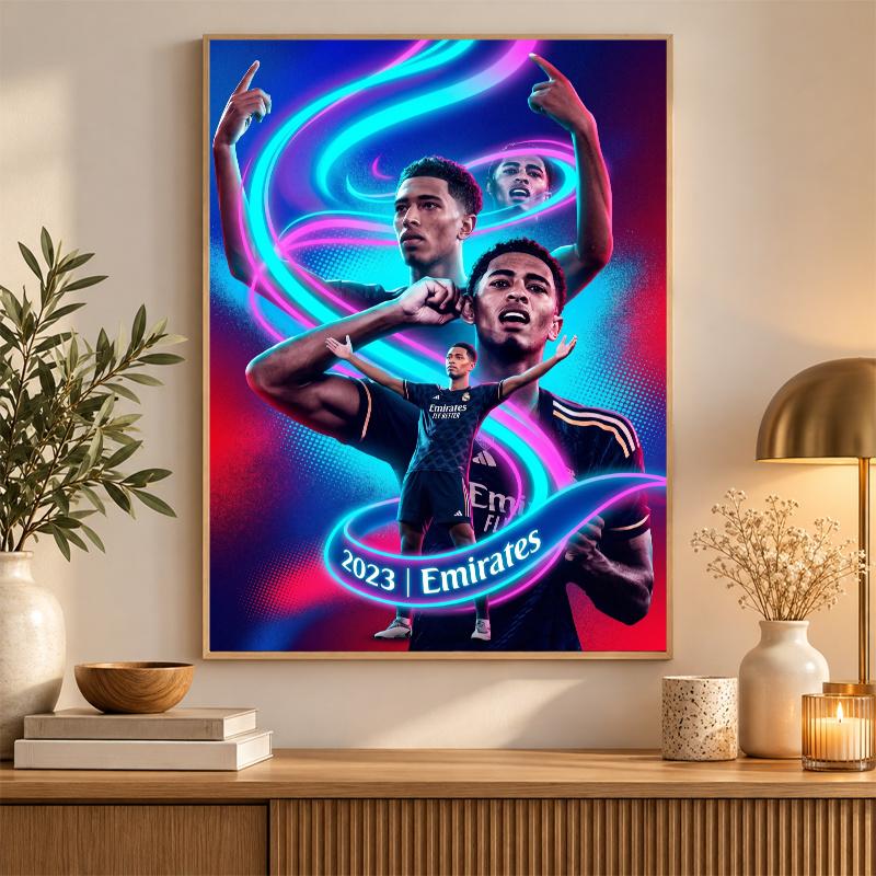Jude Bellingham Diamant Schilderen Kit 5D Volle Boor DIY Diamant Mozaïek Muurkunst Huis Decoratie