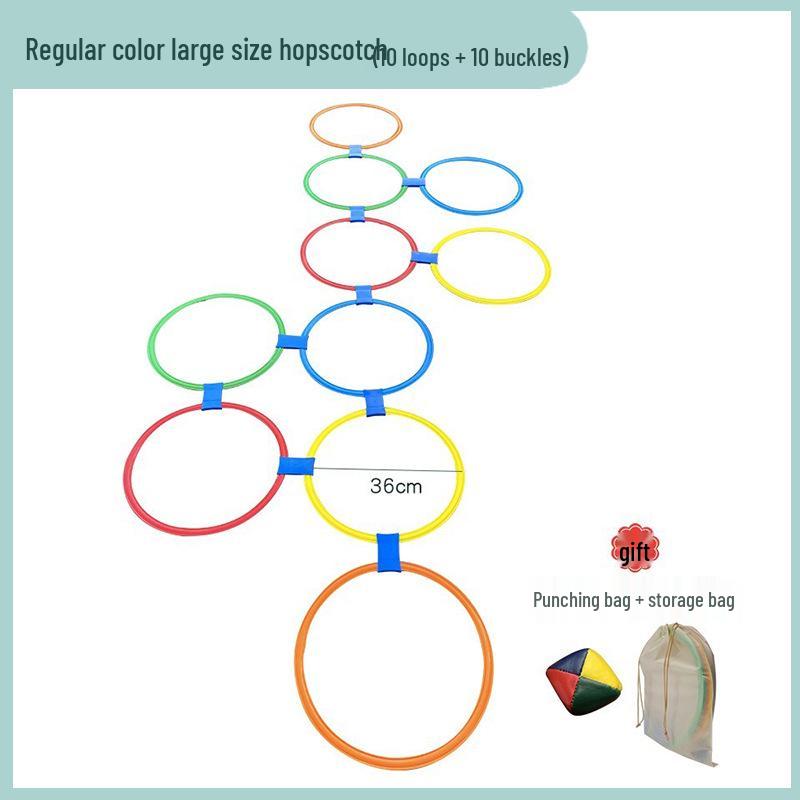 Kids  Hopscotch Ring Jump Mat - Sensory Training & Agility Toy for Kindergartens