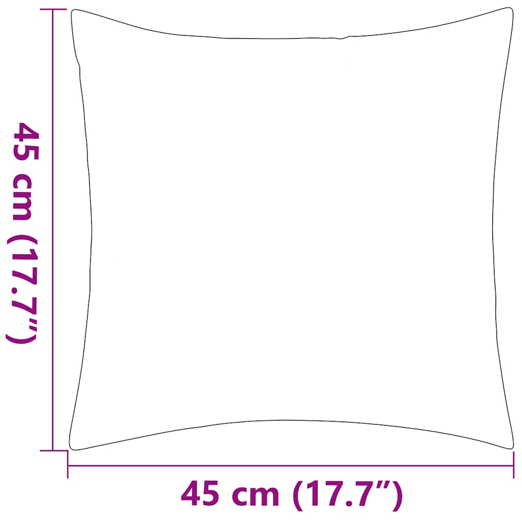 Vidaxl Cojines Para Exteriores, 2 Piezas, 45X45 Cm, Color Gris