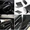 6D Carbon Fiber Adhesive Vinyl Film For Car Indoor/Outdoor Waterproof Anti Bubbles Bright (Black 300*30Cm)