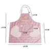 New Breathable Kitchen Apron Polyester Wear-resistant Chef Apron Korean Style Catering Work Clothes for Women Girl