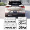BAZG2 ABS Ford Lettering Badge Stickers Car Rear Trunk Body Emblem Auto Accessories For Ford Focus Fusion Logo ST Line MK2 MK3 MK4