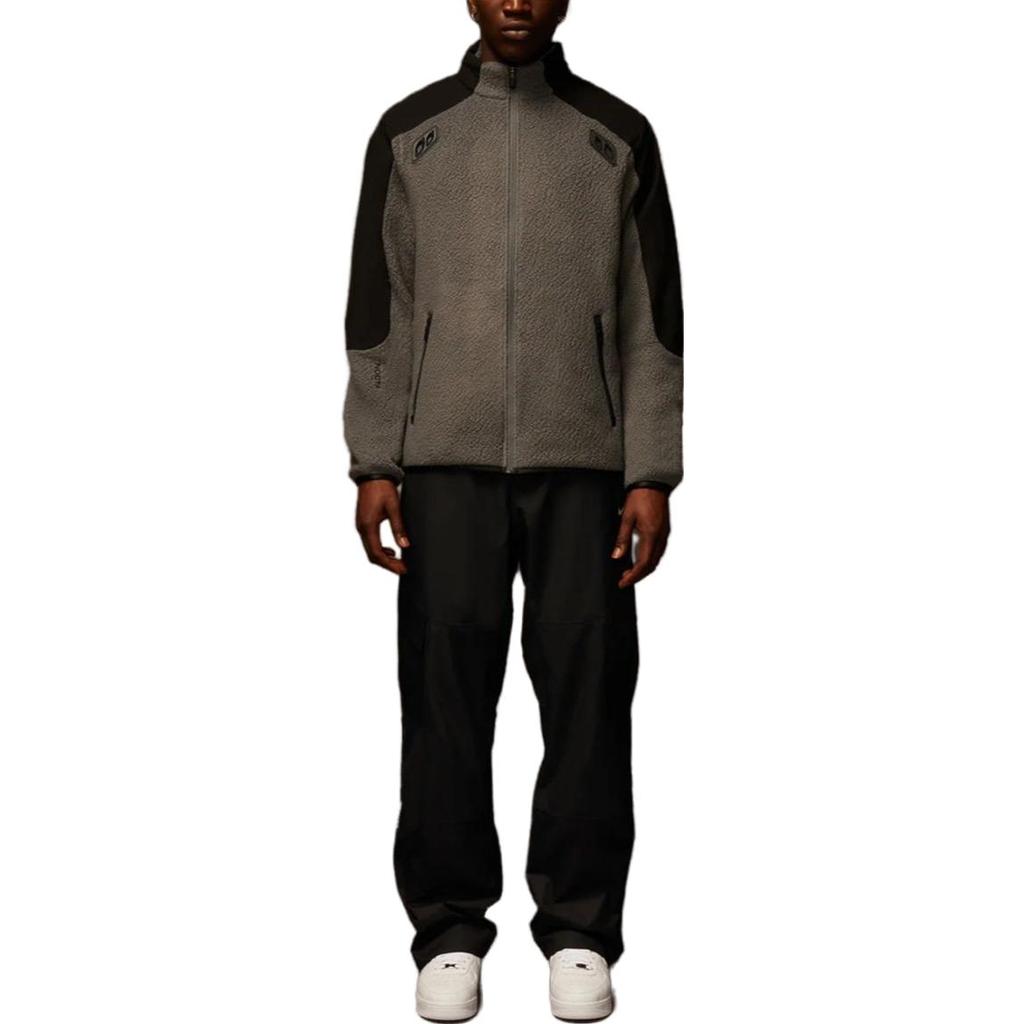 Nike Giacca con cerniera in velluto color block X Nocta Fw23 unisex, nera, DV3636-068