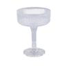 20PCS 7oz Champagne Tower Cups with Bases Plastic Cocktail Coupe Glasses for Wedding Banquet Family Party Transparent